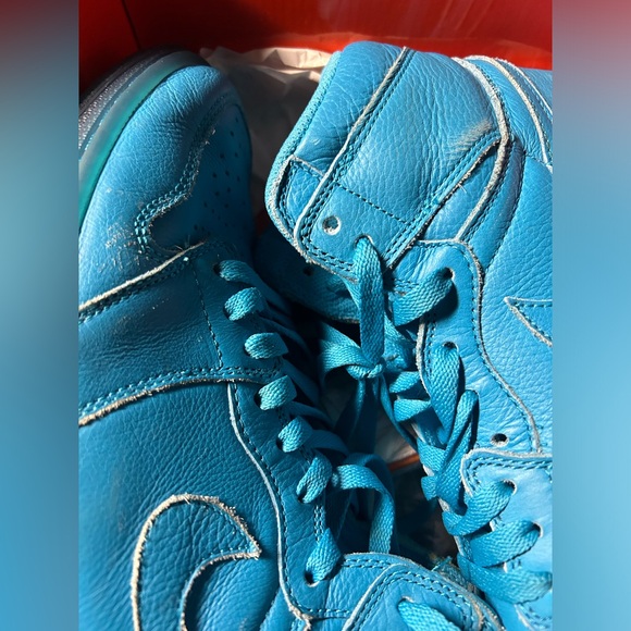 Nike Air Jordan 1 Retro Hi-Tops Gatorade Men's Blue Lagoon AJ5997-455 Size 11 - Picture 7 of 8